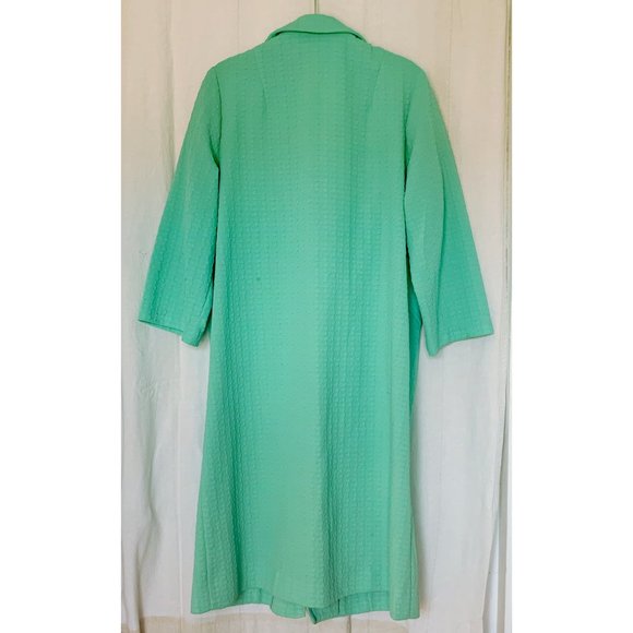 Vintage Long Overcoat in Seafoam Green - Picture 6 of 6